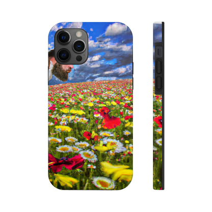 "Eine glückselige Tour durch Blumenpracht" - Die Alien Tough Phone Cases