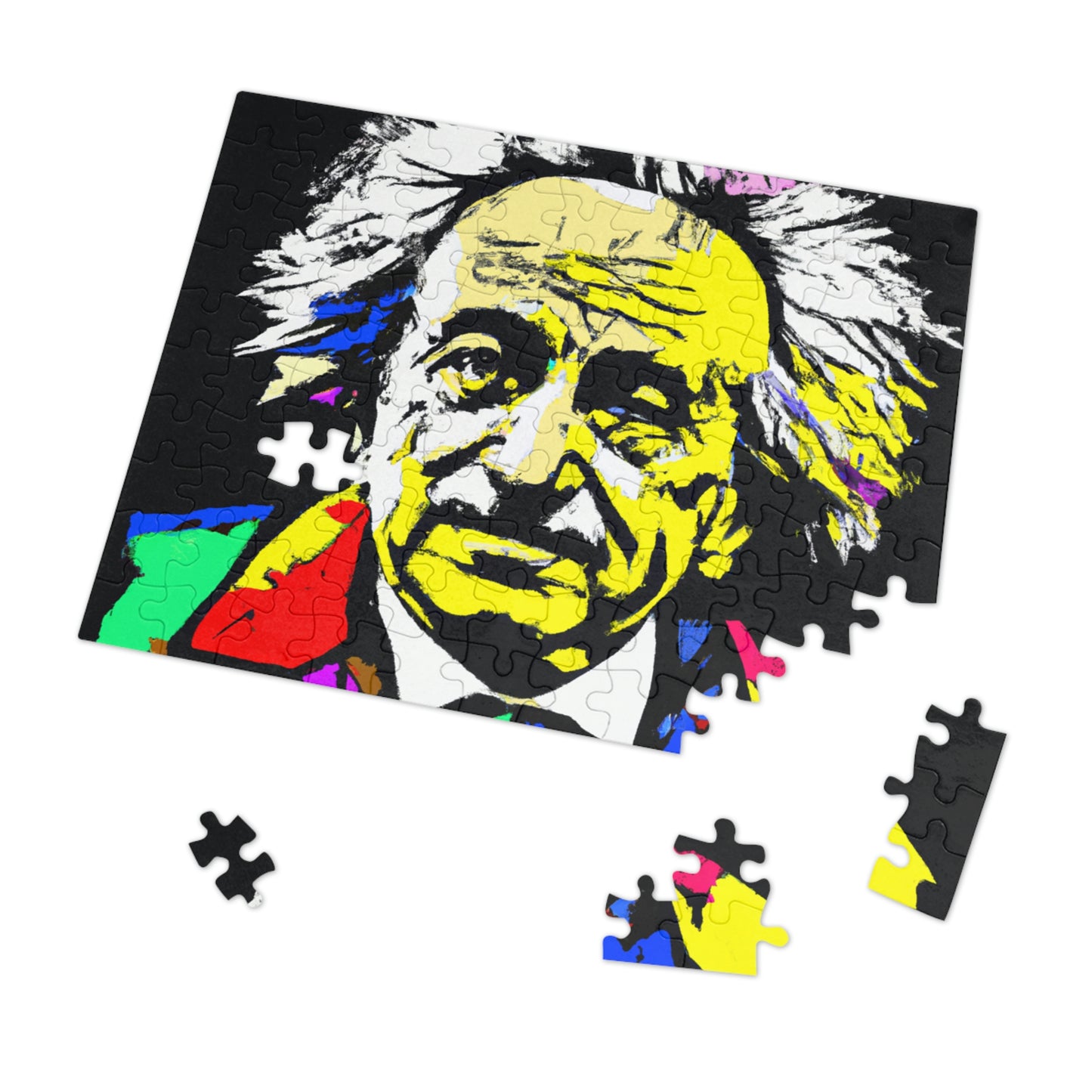 "Albert Einstein: A Pop Art Portrait" - The Alien Jigsaw Puzzle