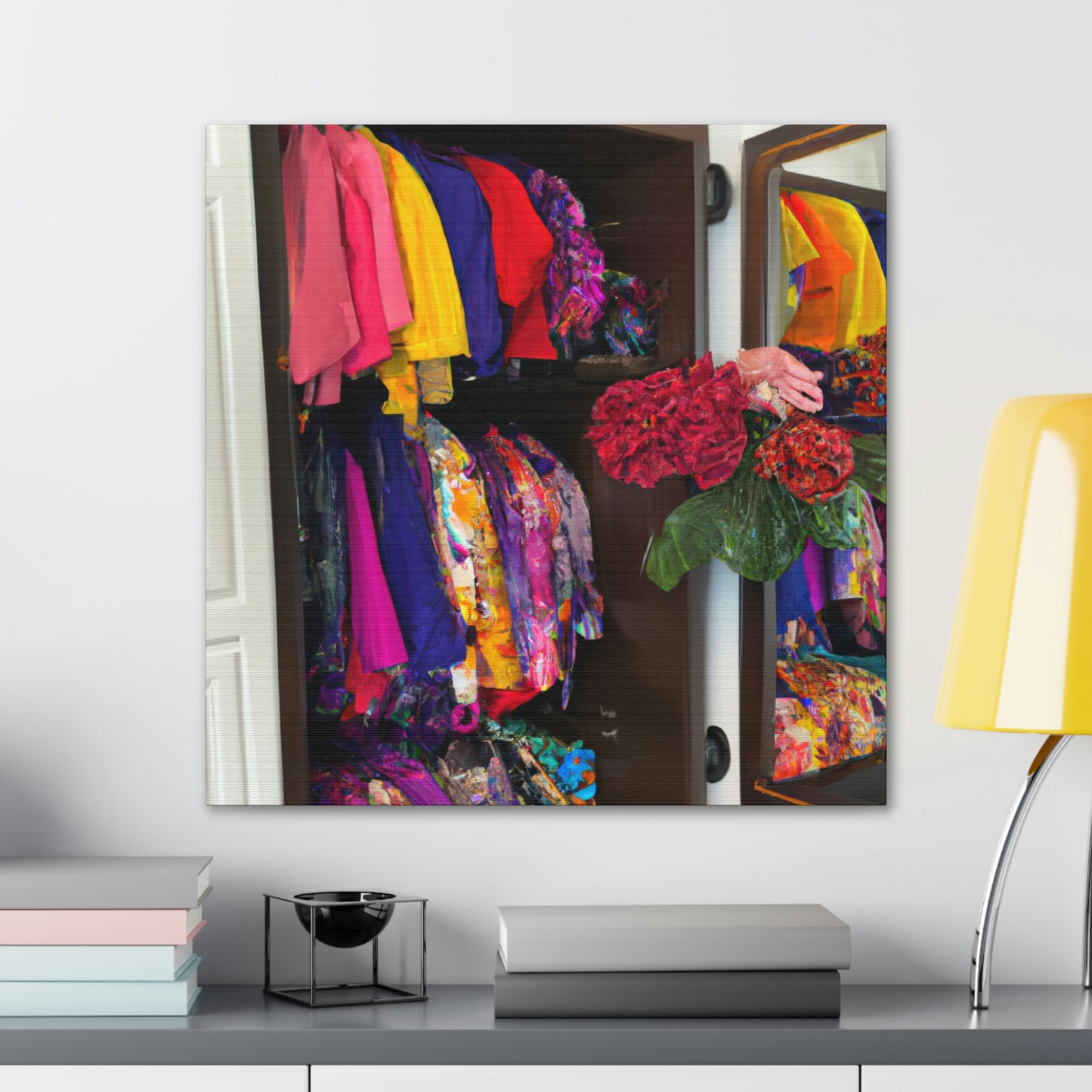 "The Boldest Hues in My Wardrobe" - Canvas