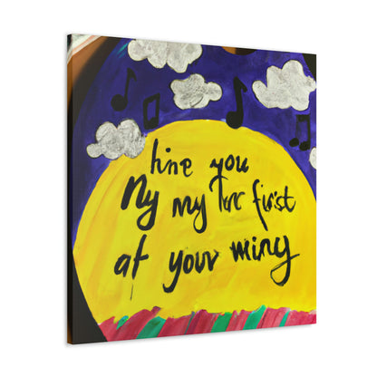 "Canvassing My Melody: A Song Inspired Painting" - Canvas