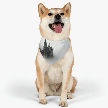 "Ghostly Citadel of the Mist" - The Alien Pet Bandana Collar