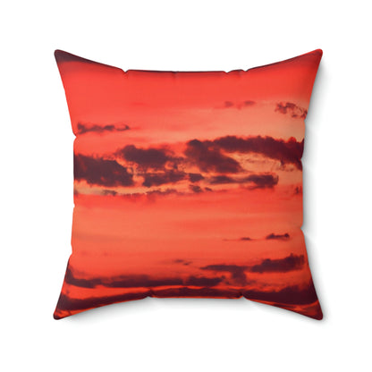 "Lonely Lighthouse on Fire" - The Alien Square Pillow