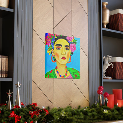 "Feroz y libre: un tributo a las mujeres mexicanas inspirado en Frida Kahlo" - The Alien Canva