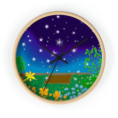 "A Celestial Garden of Color" - The Alien Wall Clock