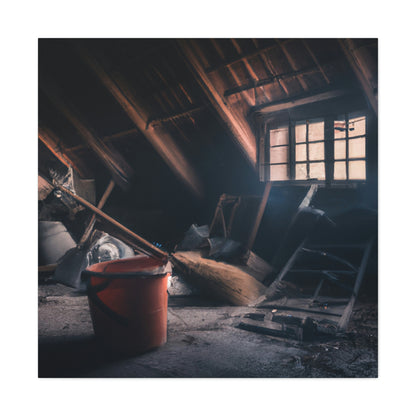 "Dusty Hopes in an Abandoned Attic" - The Alien Canva