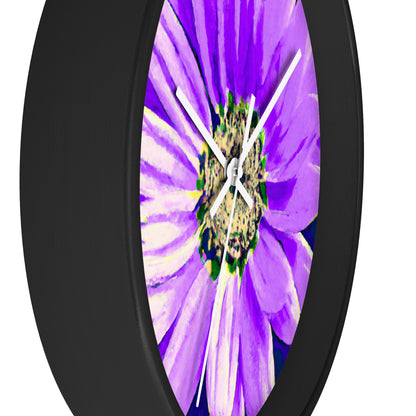 Purple Petals Popping: Create an Eye-Catching Daisy-Rose Fusion - The Alien Wall Clock