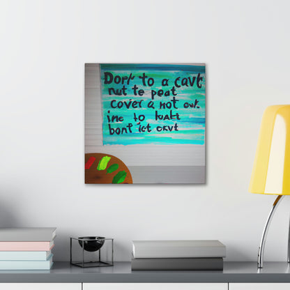 Paint the Words: An Artist's Quote Inspired Creation - Canvas