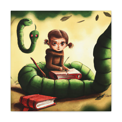 The Bookworm's Courage - The Alien Canva