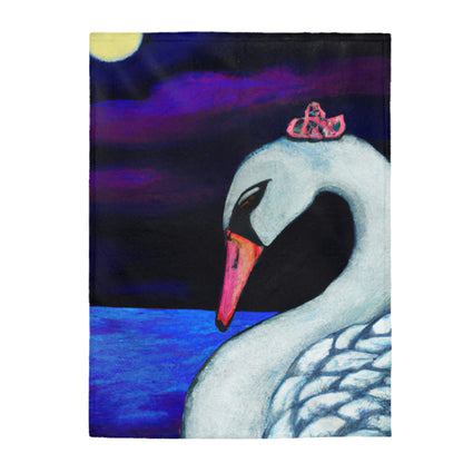 "A Swan's Lament: The Widowed Heavens" - The Alien Velveteen Plush Blanket