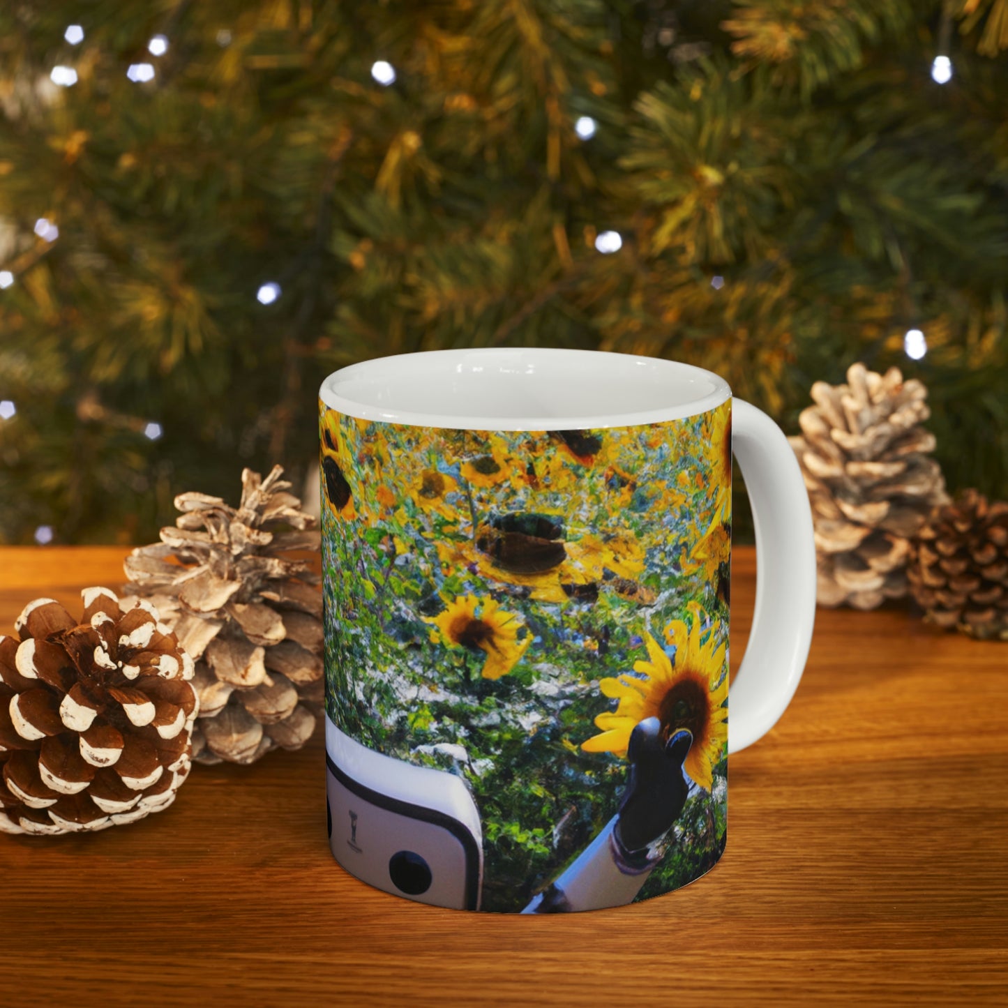 "Robot's Sunshine Joy" - The Alien Ceramic Mug 11 oz