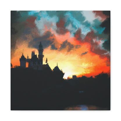 "Serene Sunset at Disneyland" - The Alien Canva