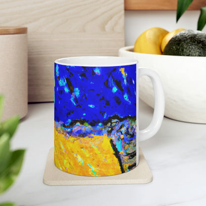 "Enchanted Sands of the Night Sky" - Der Alien-Keramikbecher 11 oz