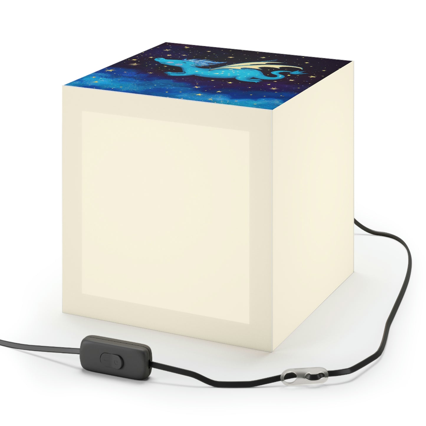 "Drifting Among the Stars: The Story of a Baby Dragon" - The Alien Light Cube Lamp