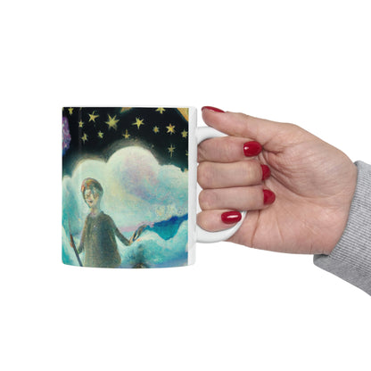 "Un mar de diamantes en la noche" - Taza de cerámica The Alien 11 oz