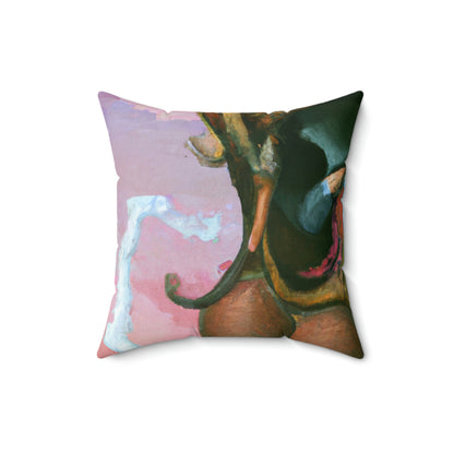 The Wizarding Winds of the Hot Air Balloon - The Alien Square Pillow