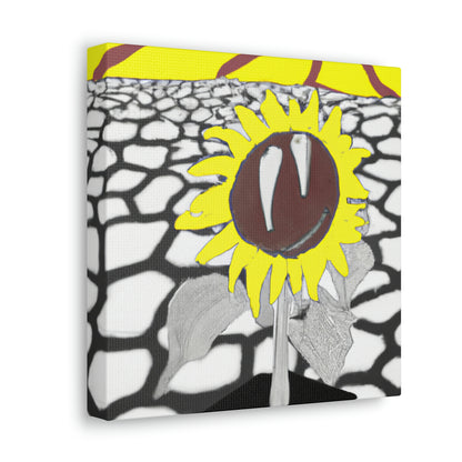 "A Sunflower Withering on a Parched Field" - The Alien Canva