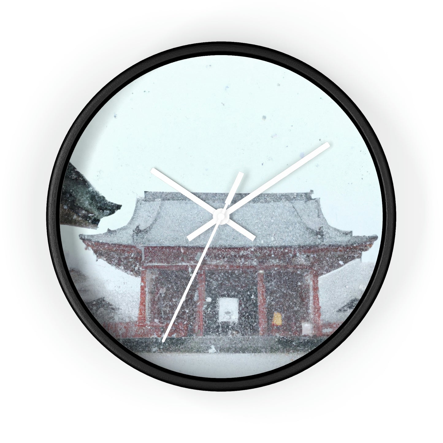 "Lost in the Blizzard: An Adventure in the Ancient Temple" - The Alien Wall Clock