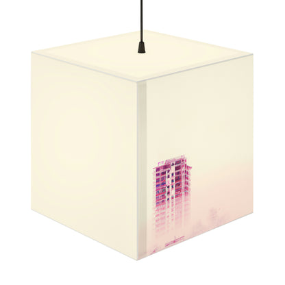 "A Shroud of Mystery: The Lost City in the Fog." - The Alien Light Cube Lamp