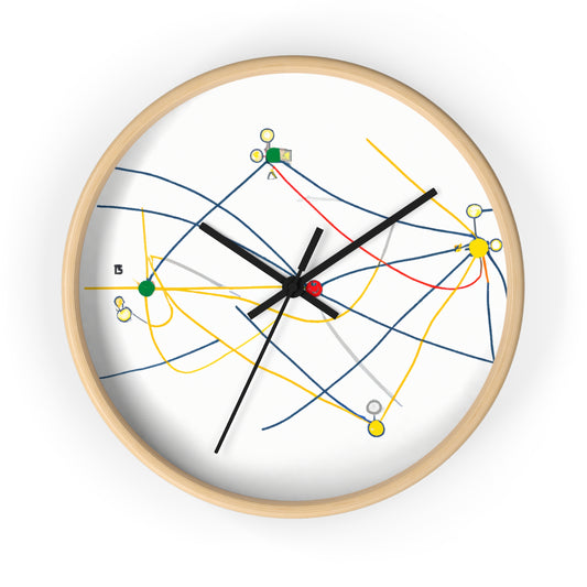 "Exploring the Dynamic Topology: Artful Visualization of a Network Structure." - The Alien Wall Clock