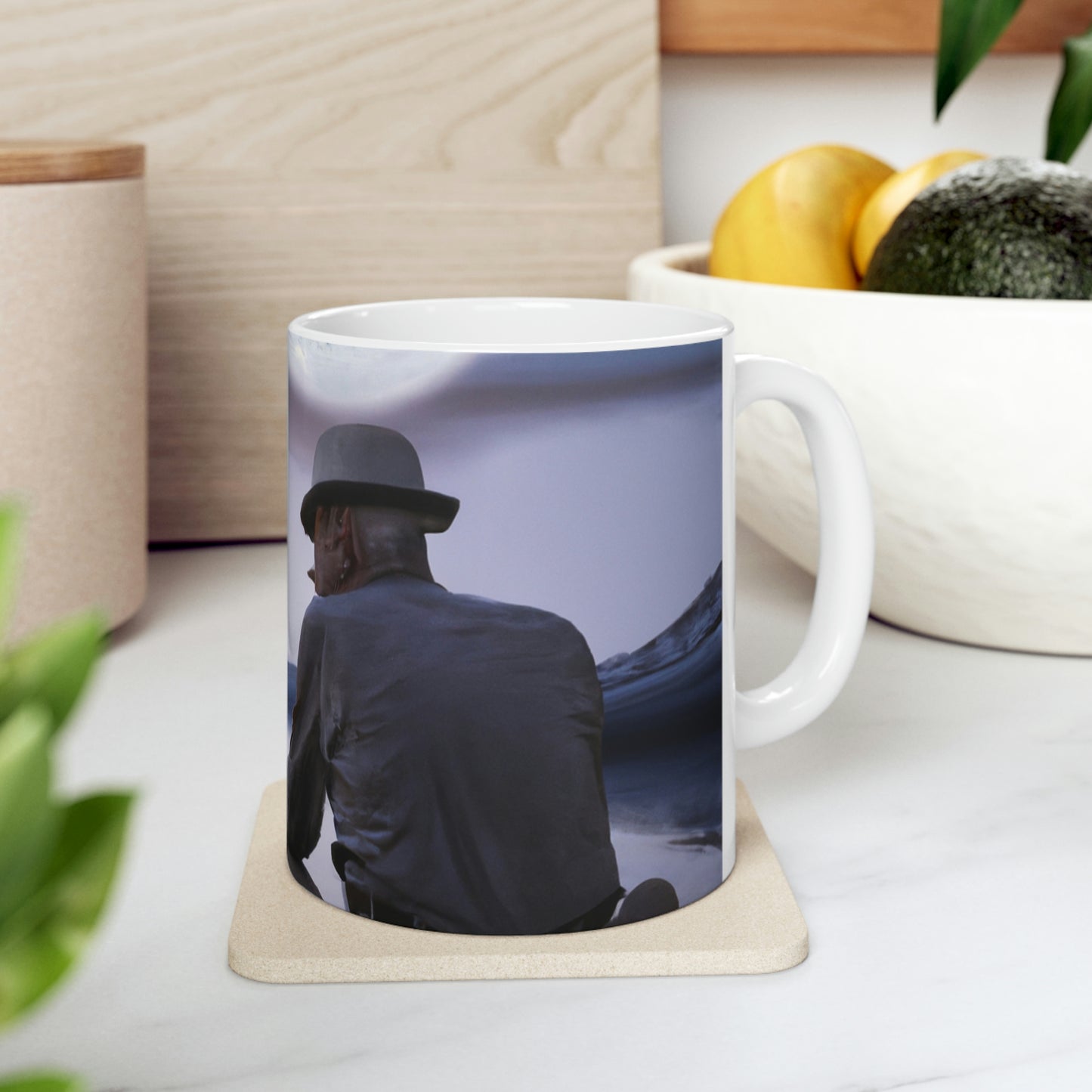 Moonlight Reflections on a Quiet Lake - The Alien Ceramic Mug 11 oz