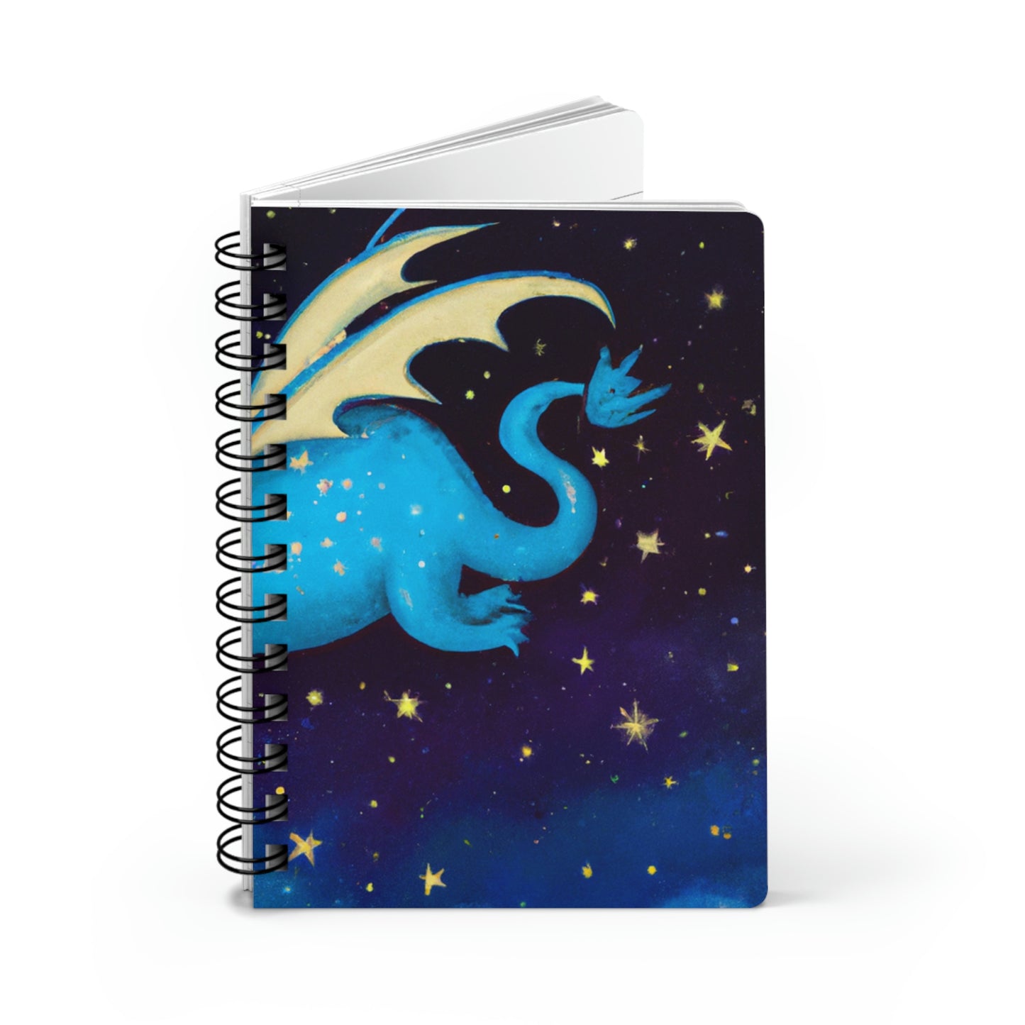 "A la deriva entre las estrellas: La historia de un dragón bebé" - The Alien Spiral Bound Journal