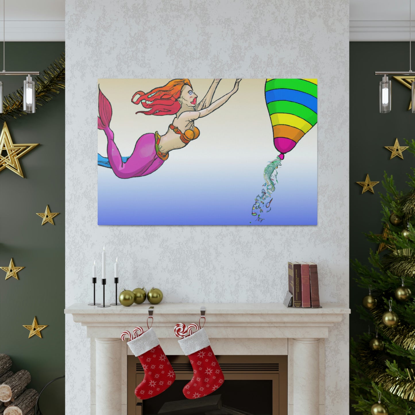 "The Mermaid's Rainbow Chase" - The Alien Canva