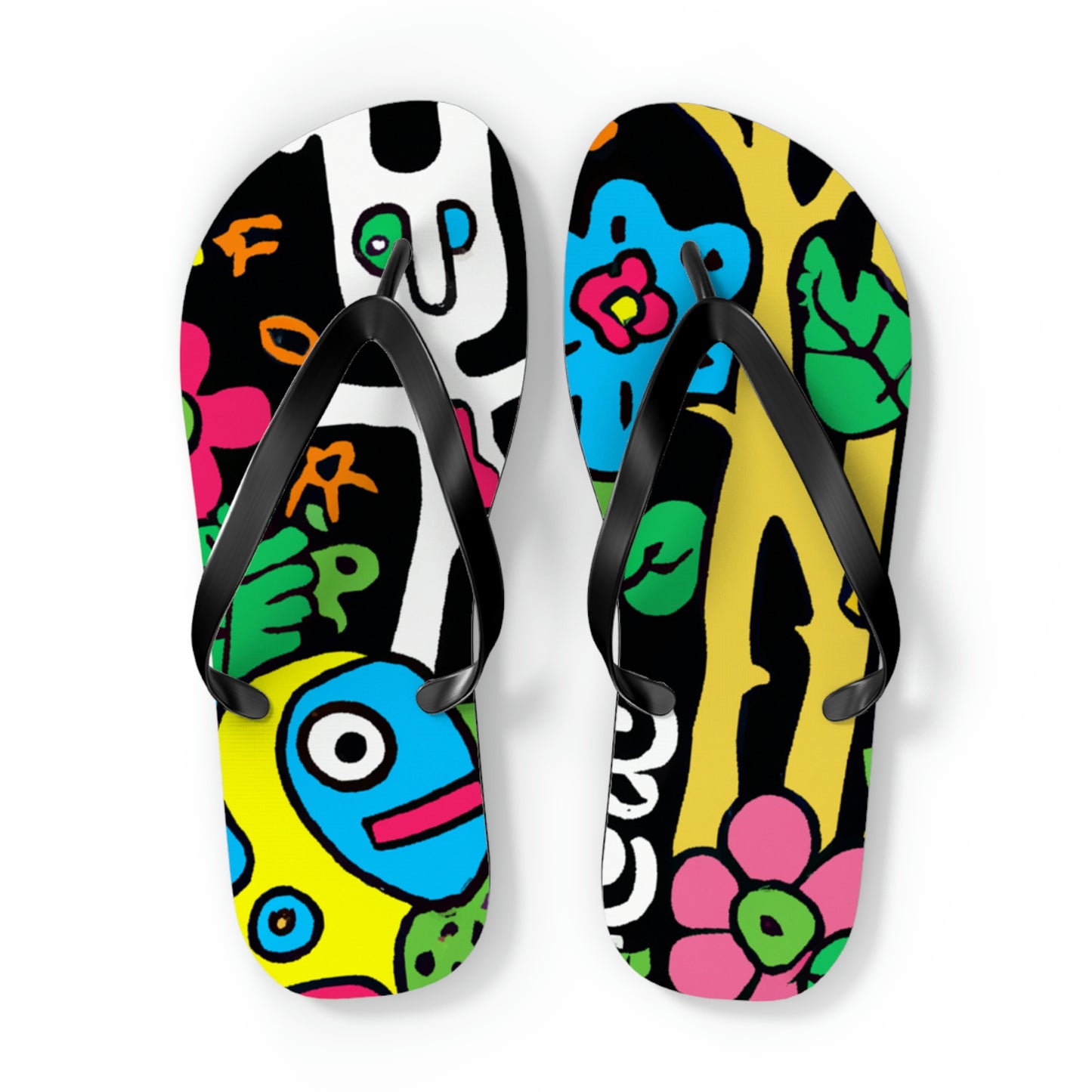 The Enchanted Garden of Wonders - The Alien Flip Flops