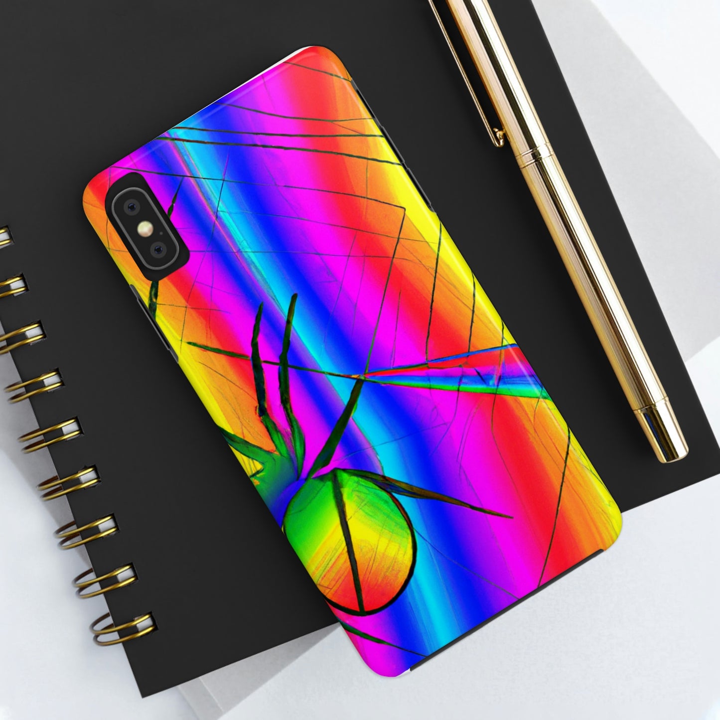 "A Spinnerette's Prismatic Web" - The Alien Tough Phone Cases