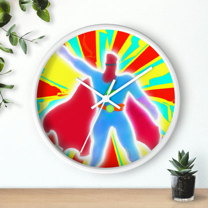 "The Vibrant Superhero" - The Alien Wall Clock