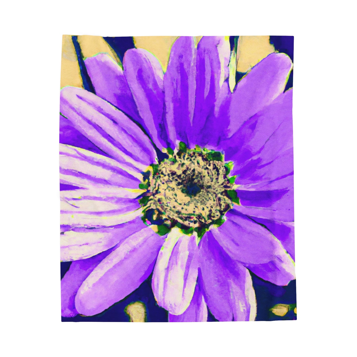 Purple Petals Popping: Create an Eye-Catching Daisy-Rose Fusion - The Alien Velveteen Plush Blanket