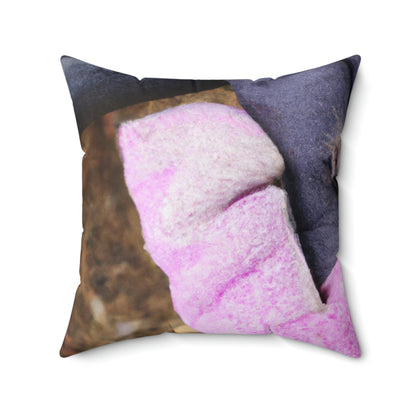 "A Tiny Home in an Old Glove" - The Alien Square Pillow