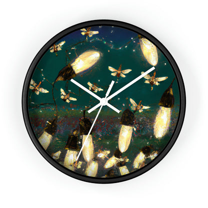 Twinkling Fireflies in the Evening Sky - The Alien Wall Clock