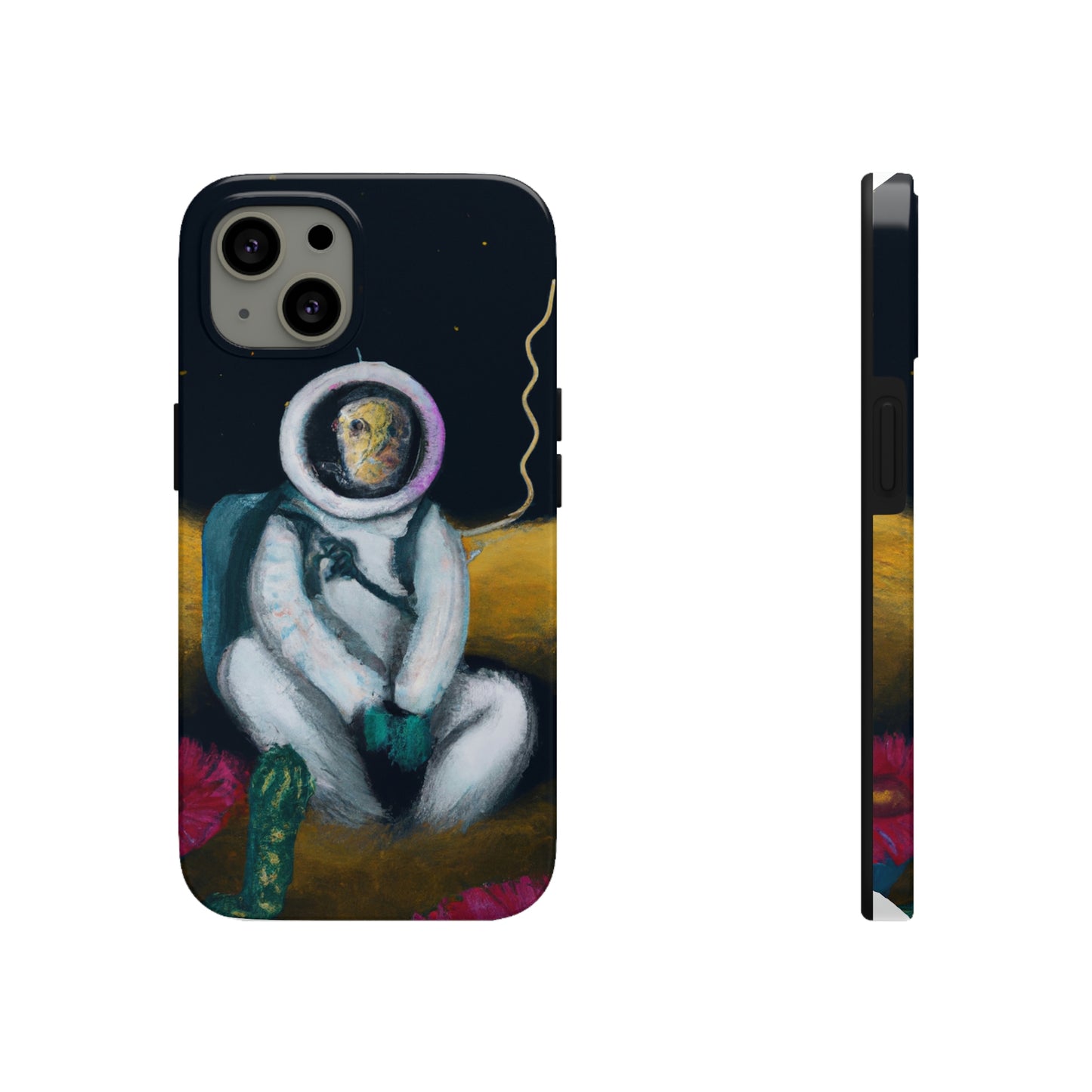 "Solo en la oscuridad: la supervivencia de un astronauta solitario" - The Alien Tough Phone Cases