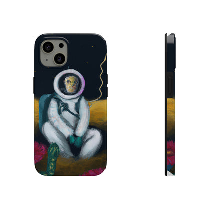 "Allein im Dunkeln: Das Überleben eines einsamen Astronauten" - Die Alien Tough Phone Cases