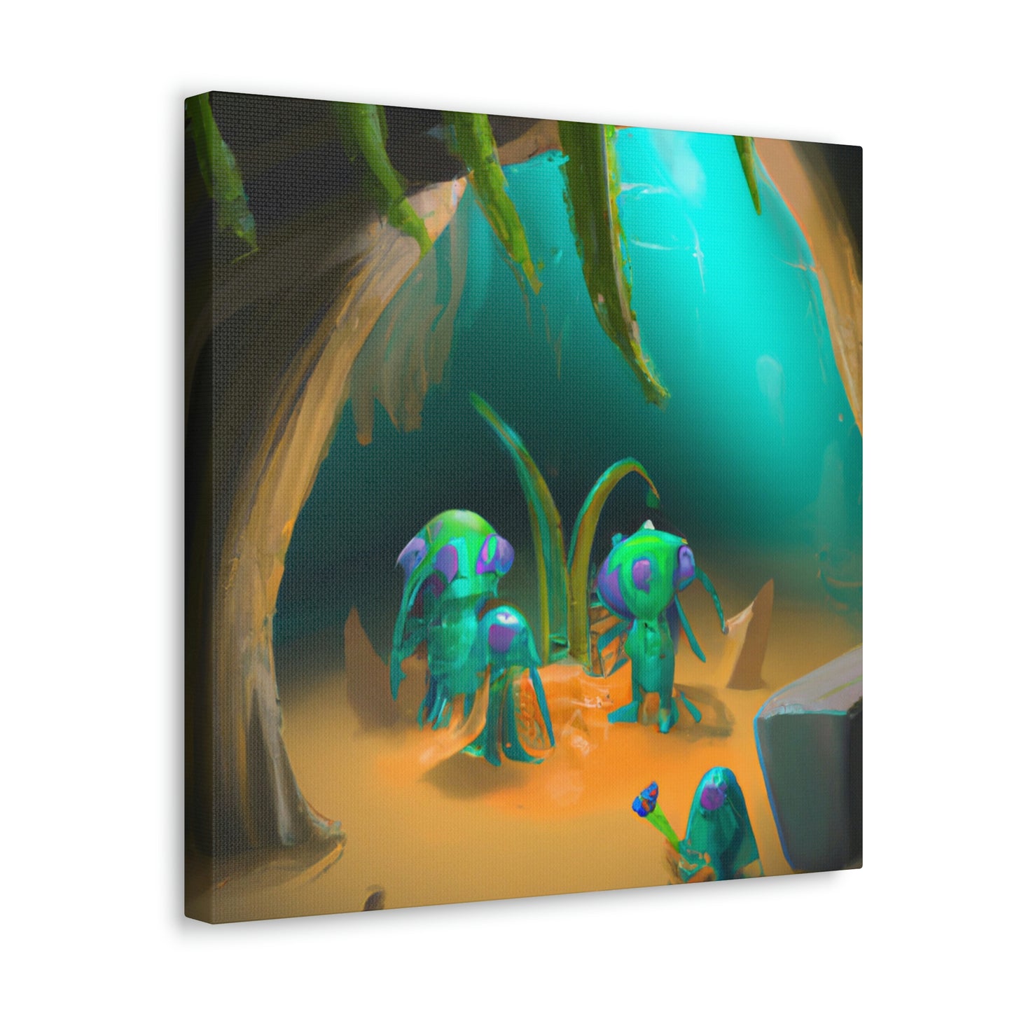 "Cave-Crawling Aliens and the Buried Riches" - The Alien Canva