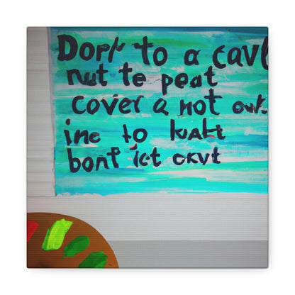 Paint the Words: An Artist's Quote Inspired Creation - Canvas