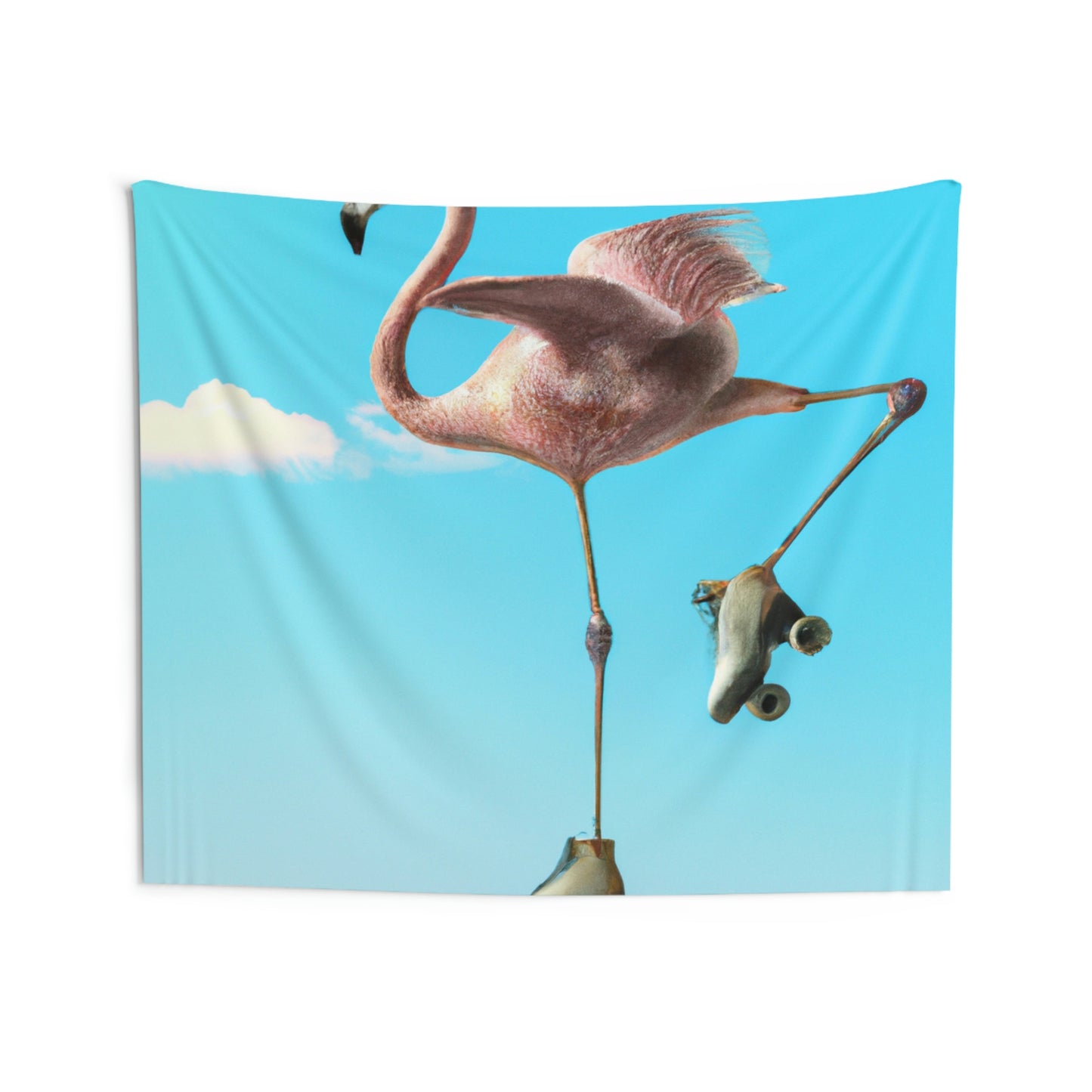 "Flamingo-Schlittschuhe!" - Die Alien-Wandteppiche