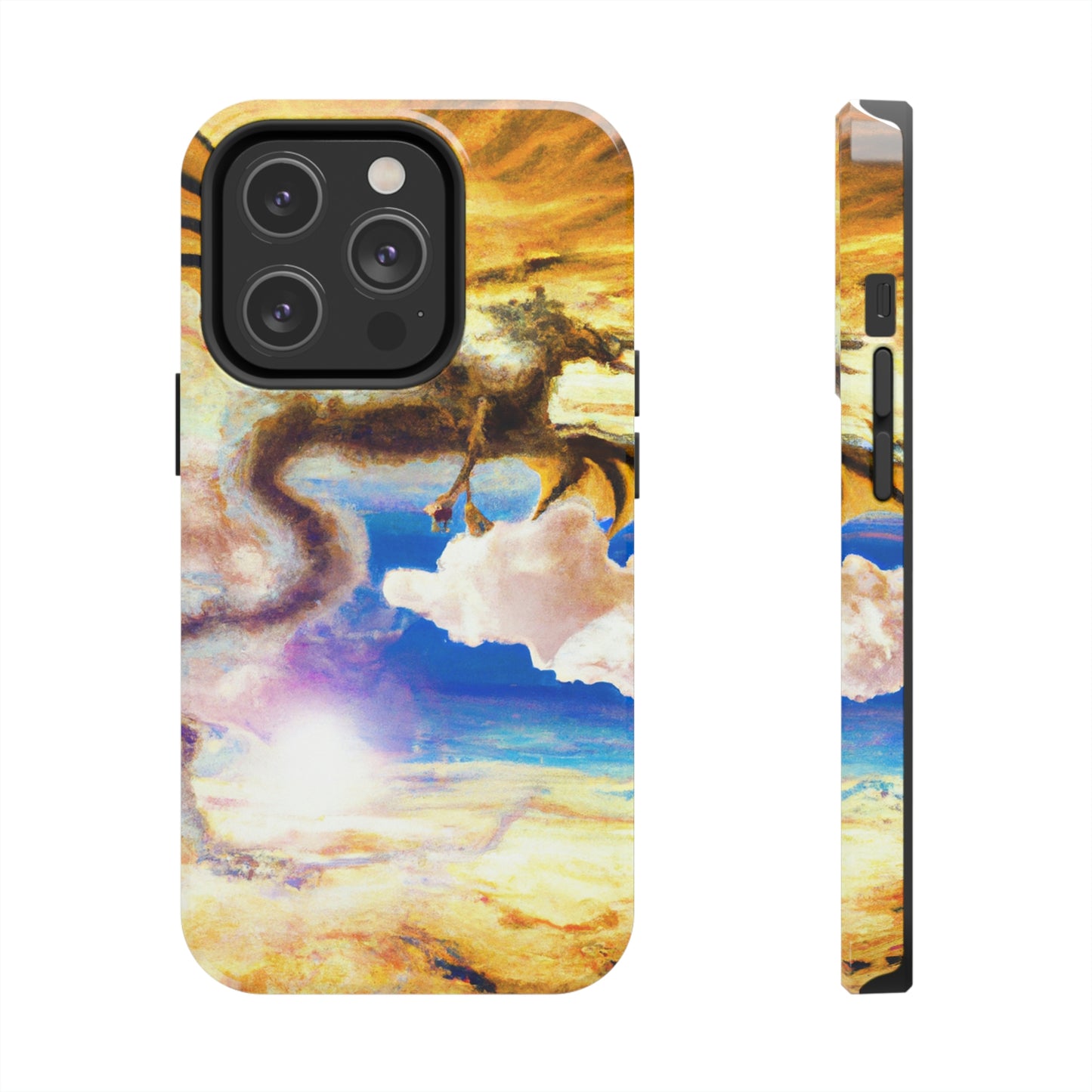 "A Heavenly Blaze with a Mystic Dragon" - The Alien Tough Phone Cases