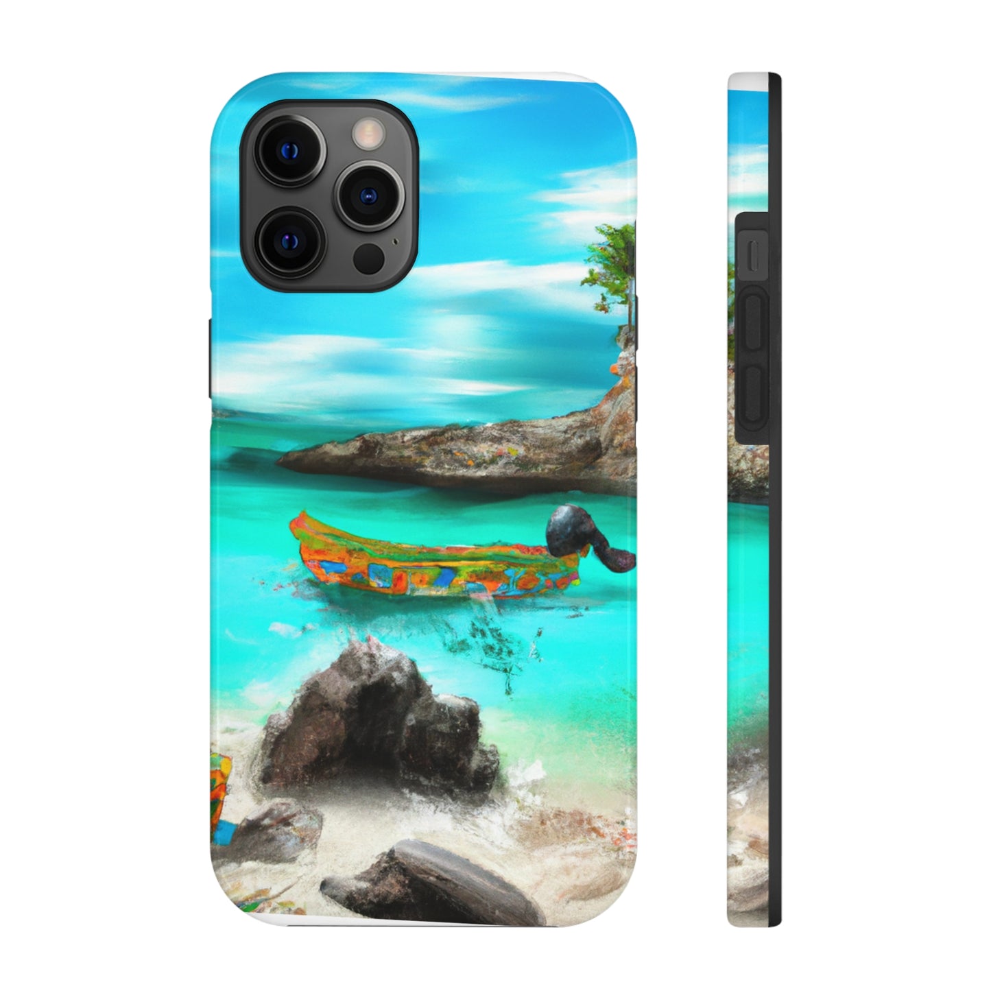 "Caribbean Fiesta on the Beach - A Digital Exploration of Mexican Culture" - The Alien Tough Phone Cases