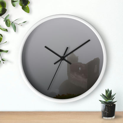 "The Forgotten Castle in the Eerie Mist" - The Alien Wall Clock