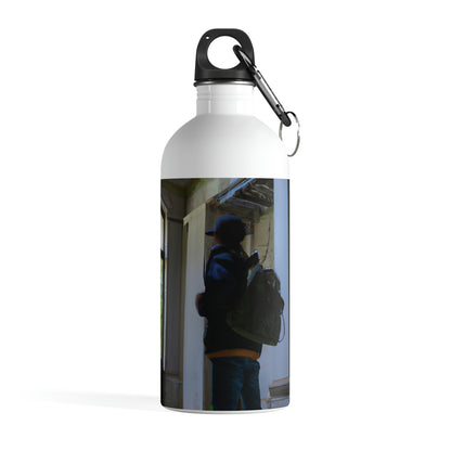 "Voyager in Peril: An Unexpected Welcome in an Abandoned Mansion" - The Alien Stainless Steel Water Bottle