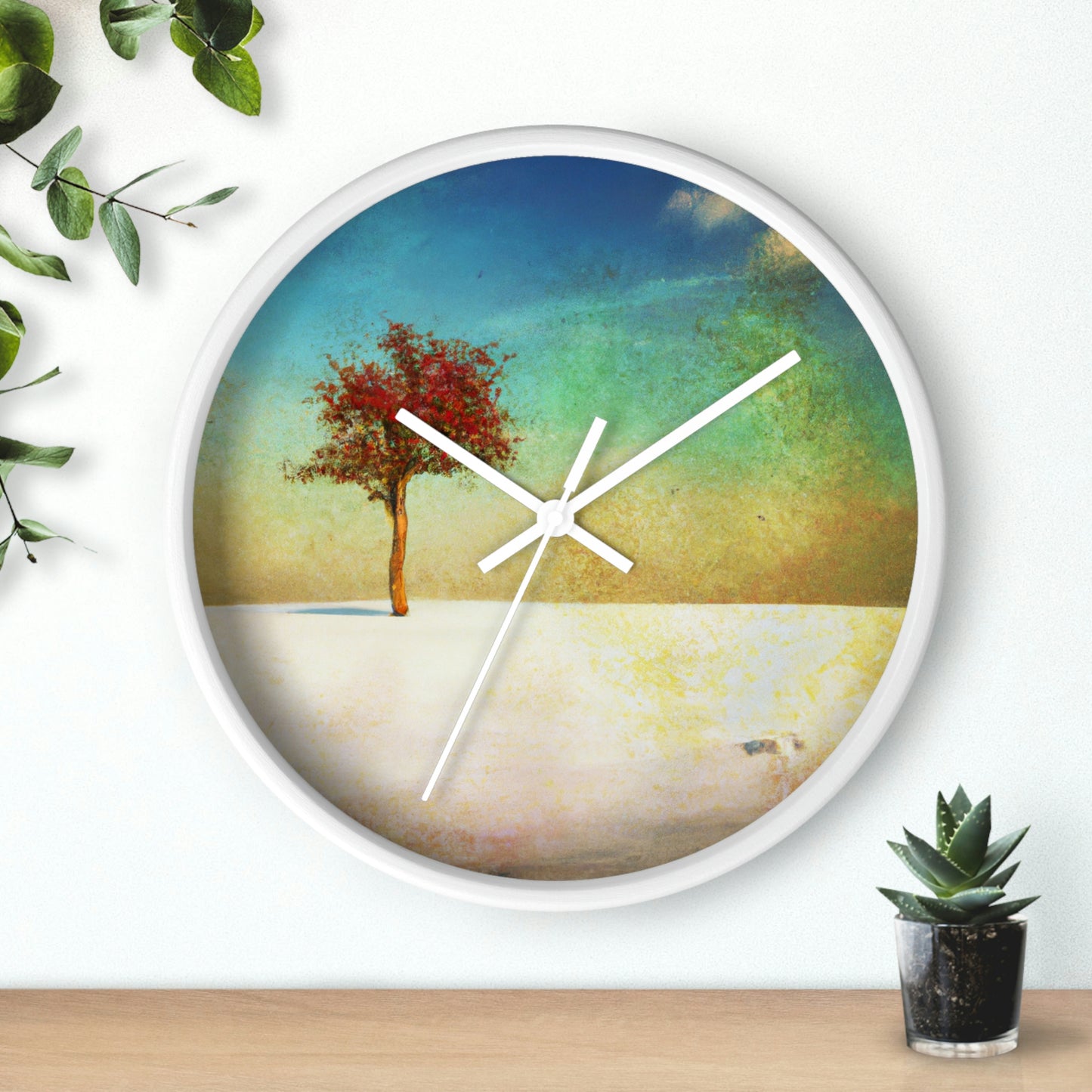 "Alone in the Snowy Meadow" - The Alien Wall Clock