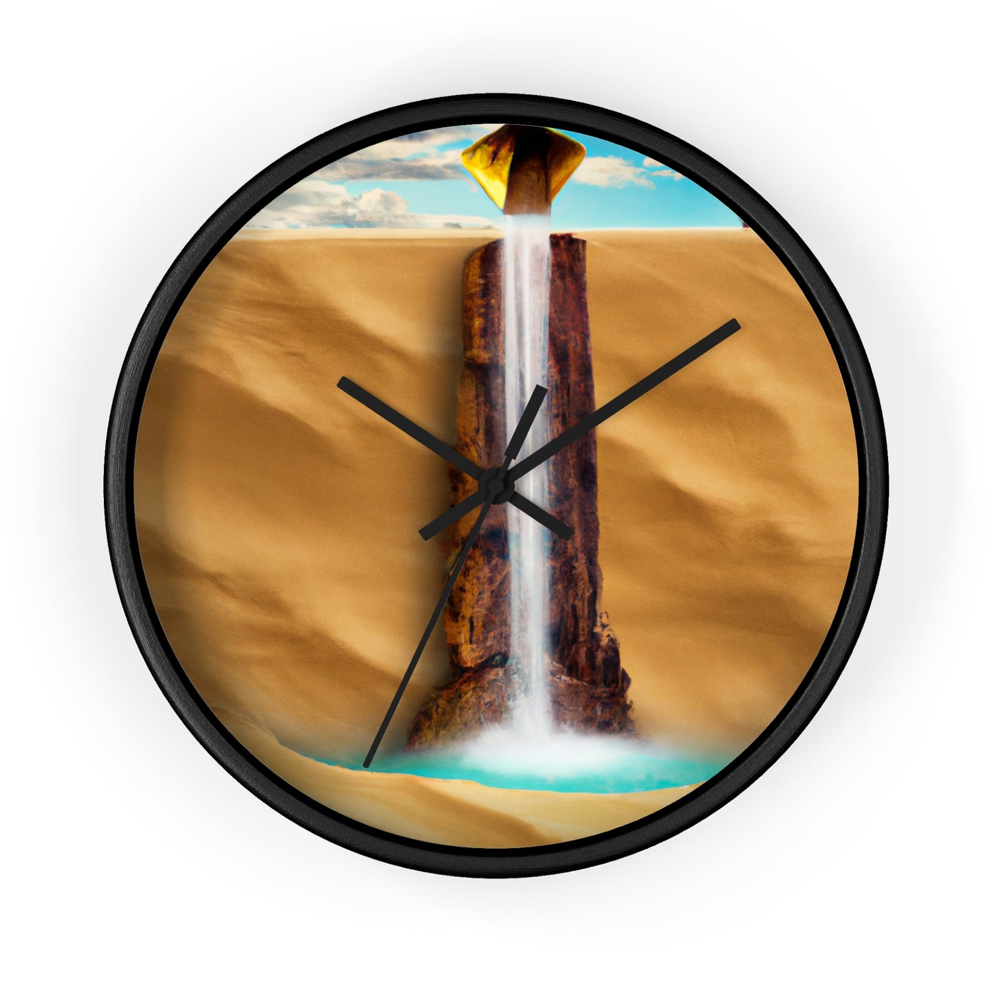 "Lonely Waterfall in a Desolate Desert" - The Alien Wall Clock