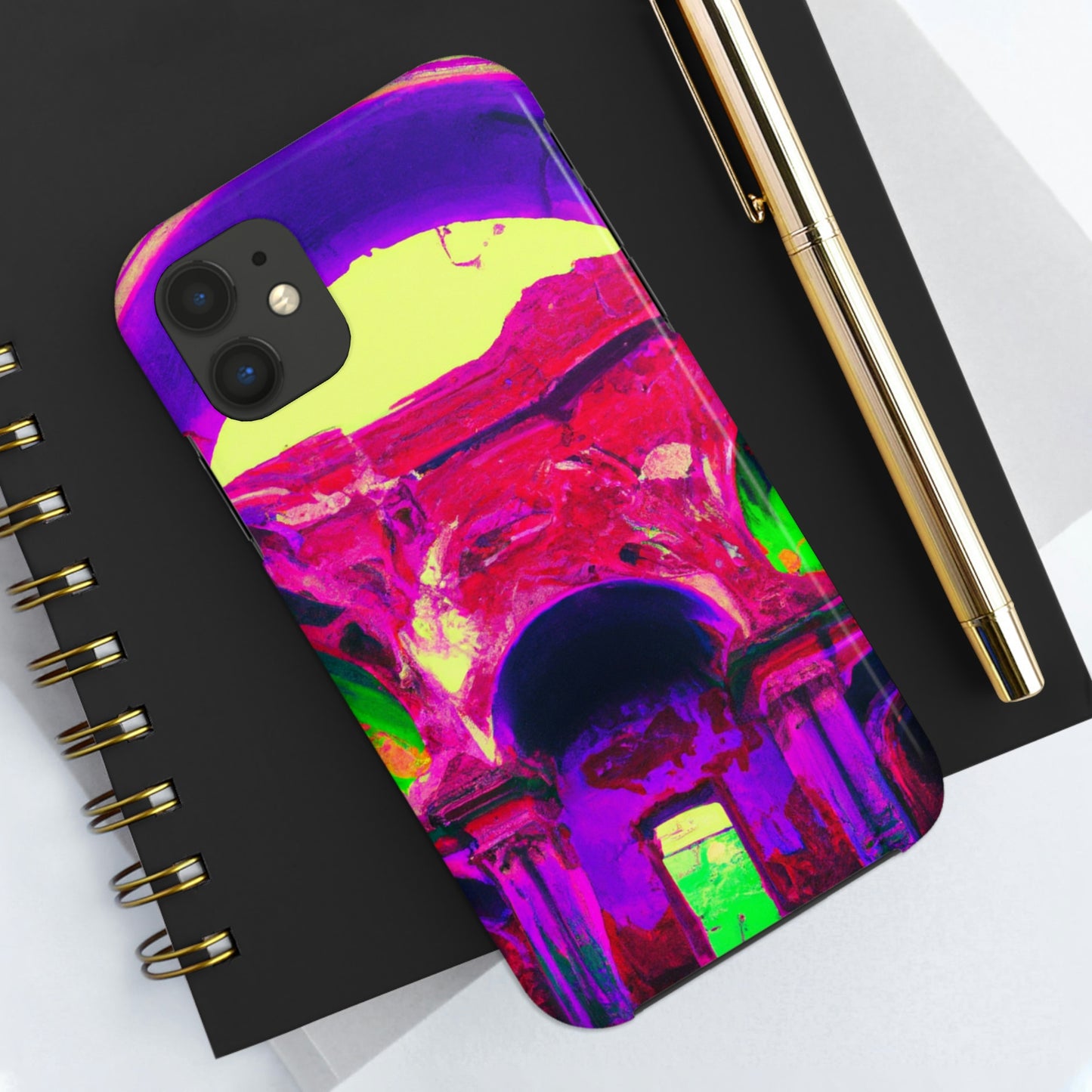 Locura mística: colores locos en la catedral olvidada: las fundas para teléfonos Alien Tough