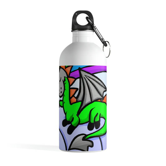 "A Dreamy Dragon's Nap" - The Alien Stainless Steel Water Bottle