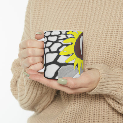 "A Sunflower Withering on a Parched Field" - The Alien Ceramic Mug 11 oz