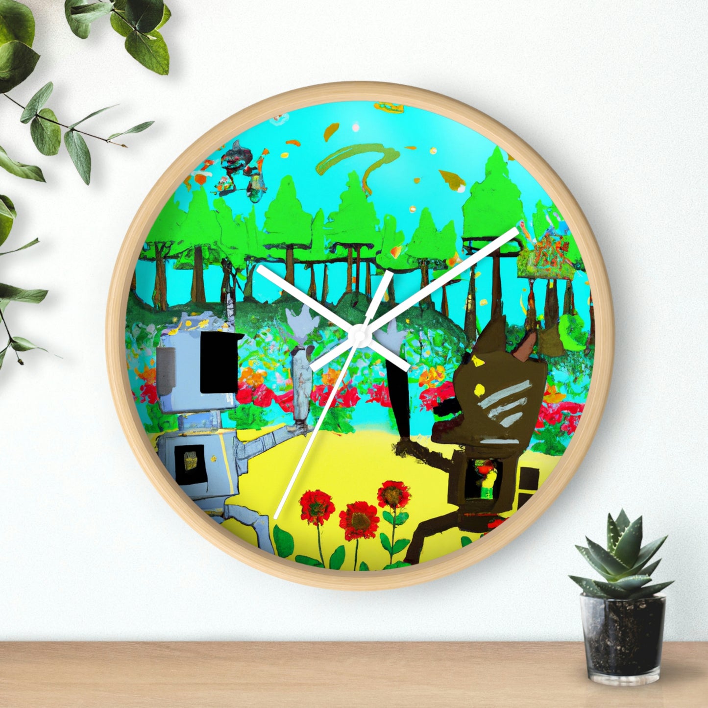 Robo Garden Wars - Die Alien-Wanduhr