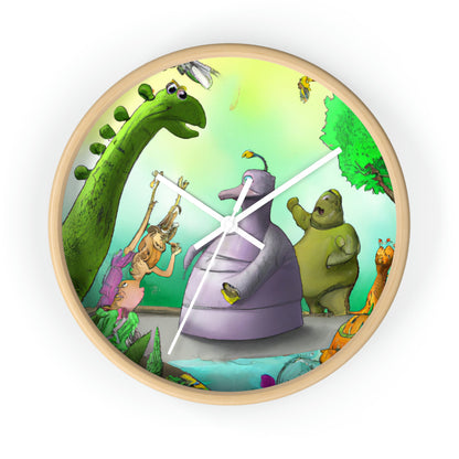 "Intergalactic Zoo Adventures" - The Alien Wall Clock