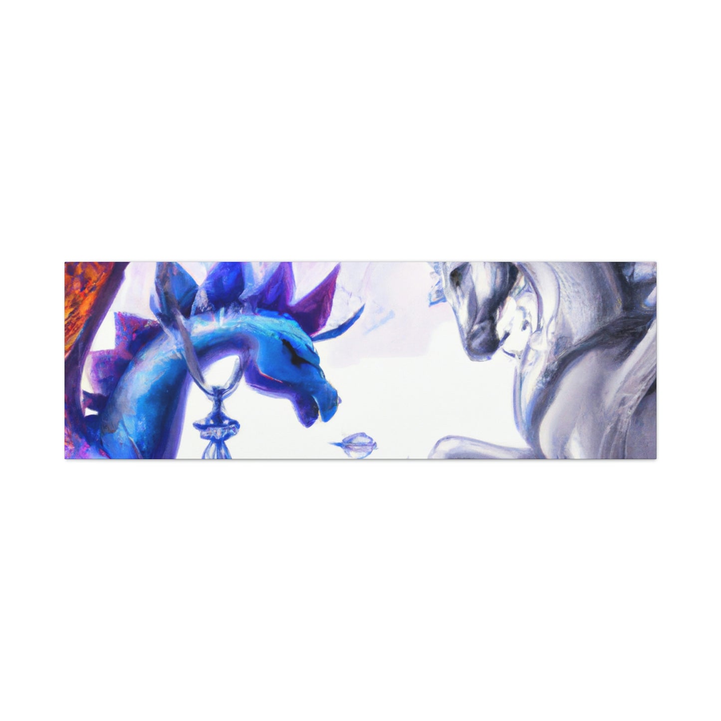 "The Crystal War: Dragon vs Pegasus" - The Alien Canva