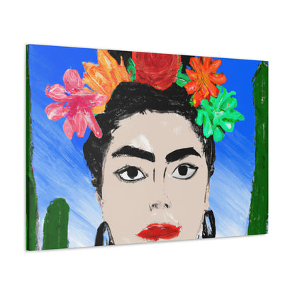 "Frida Ardiente: Pintando un ícono mexicano con cultura colorida" - The Alien Canva